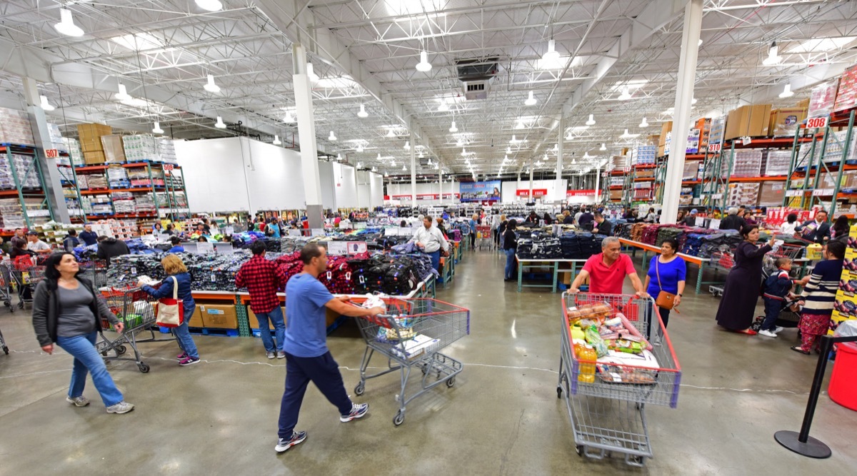 inside costco warehouse