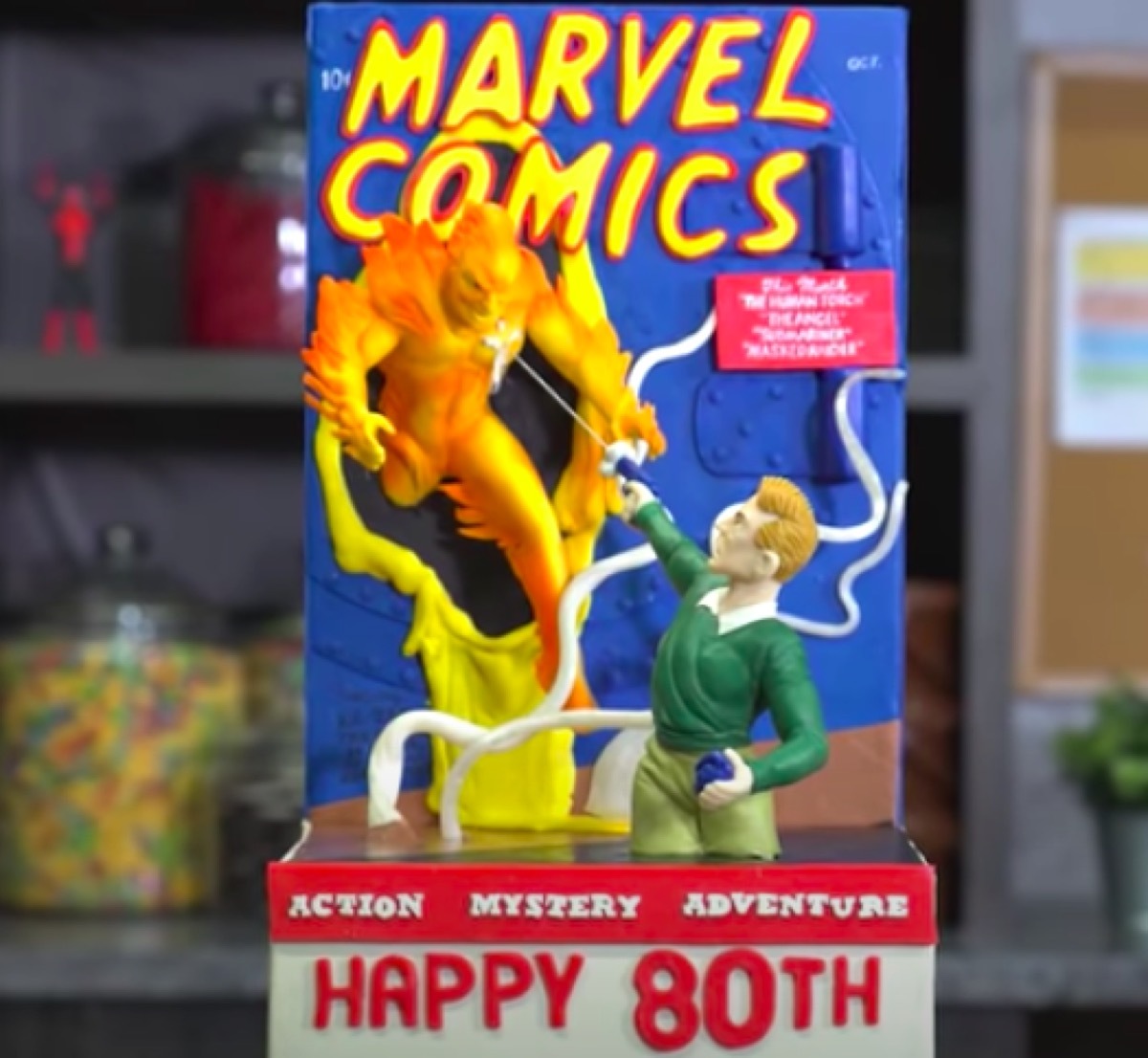 Cake Boss Marvel Comics cake