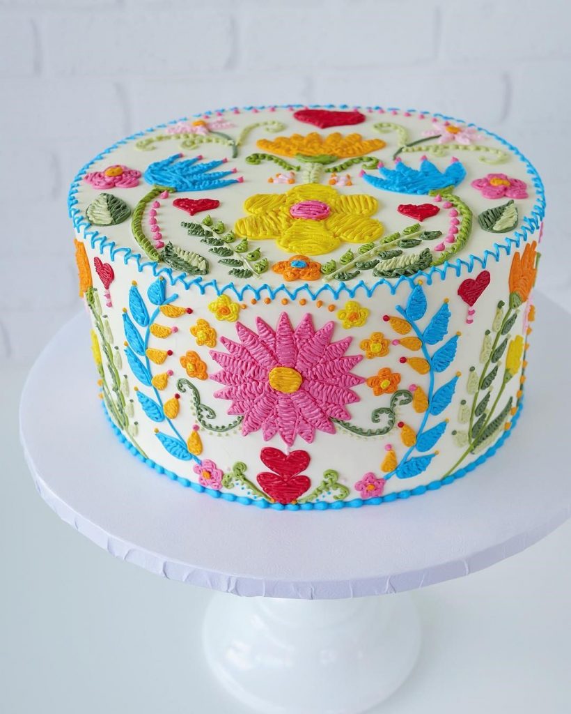 Embroidery Cakes by Leslie Vigil Will Bring You joy #6 | HerBeauty