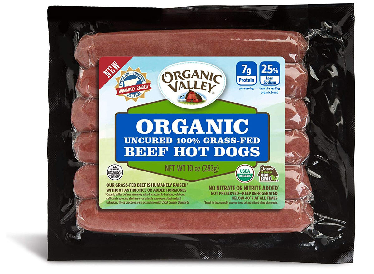 organic valley uncured beef hot dogs