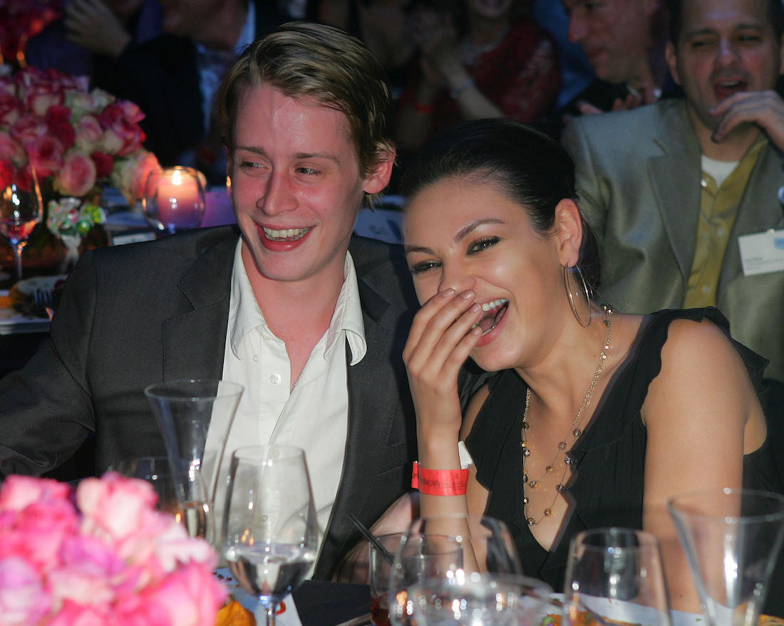 Macaulay Culkin and Mila Kunis at a charity event in 2005