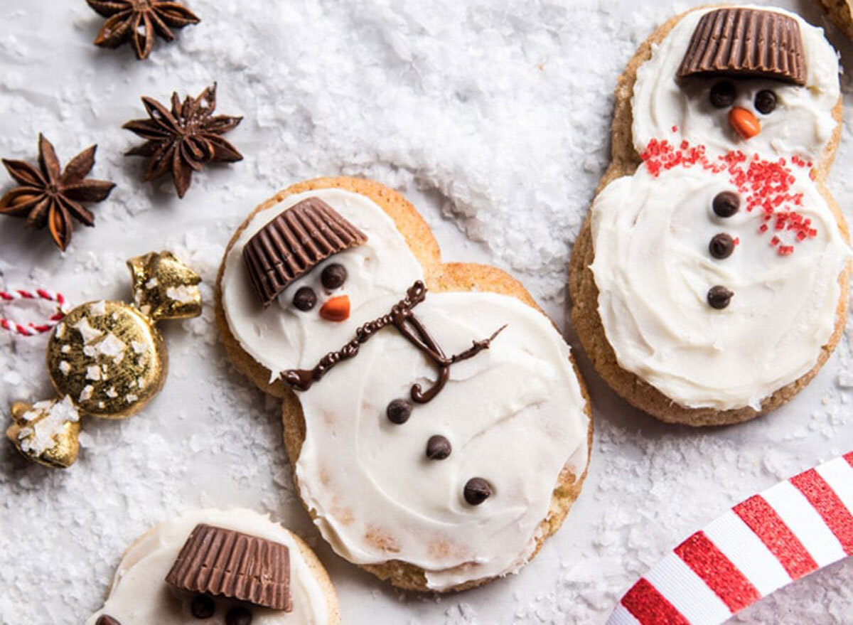 eggnog frosted chai snickerdoodle cookies