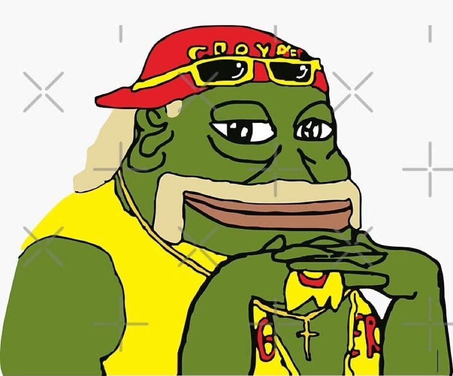 hulk hogan and groyper sticker