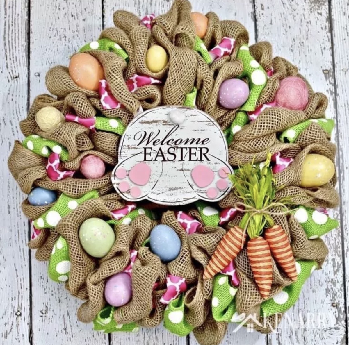 Burlap wreath