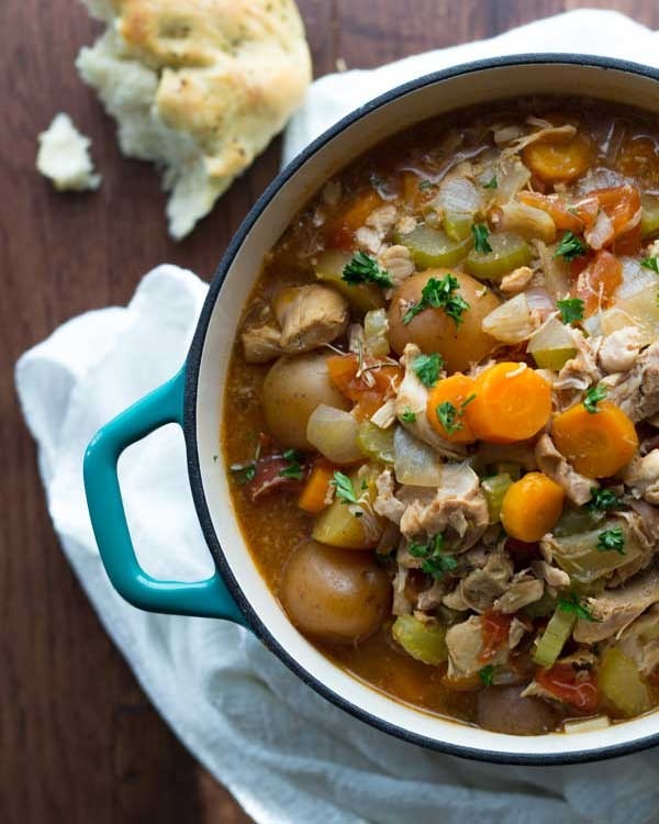 slow cooker tuscan chicken stew