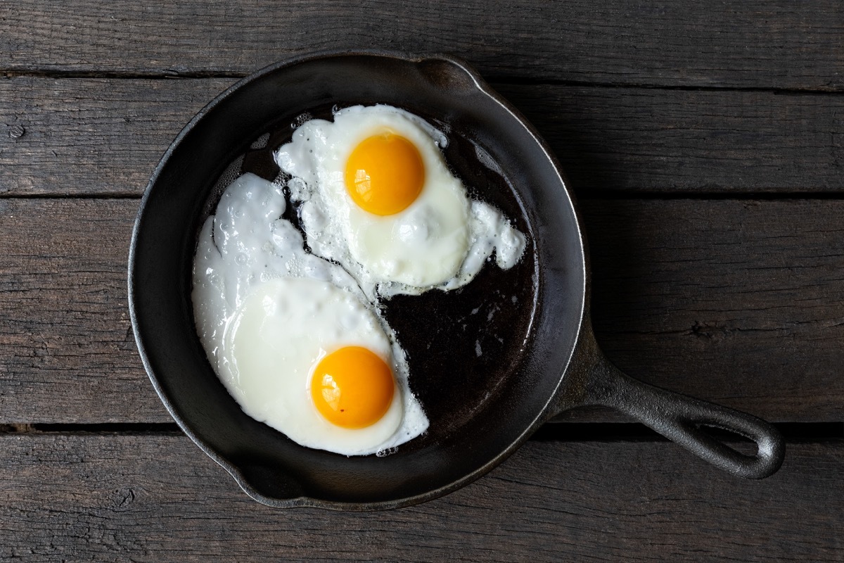 two over easy eggs cracked in a frying pan, smart person habits