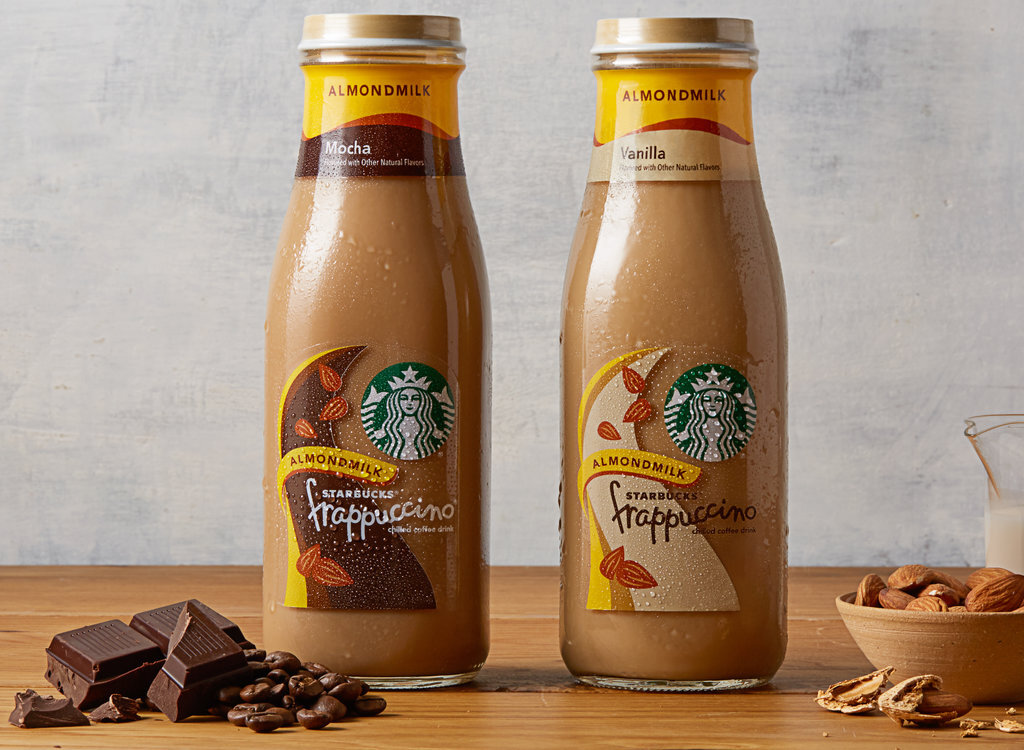 Starbucks almondmilk frappuccinos