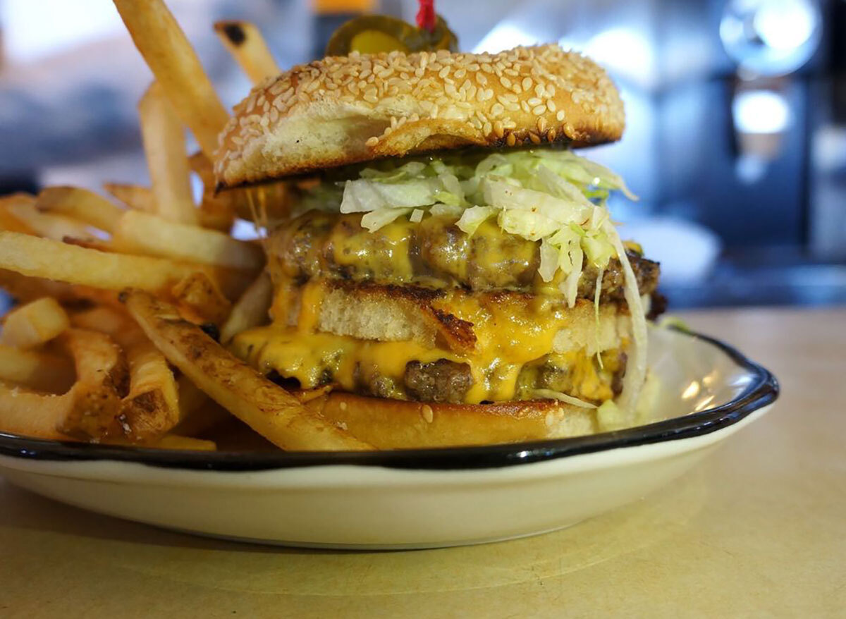 royale burger at palace diner in maine