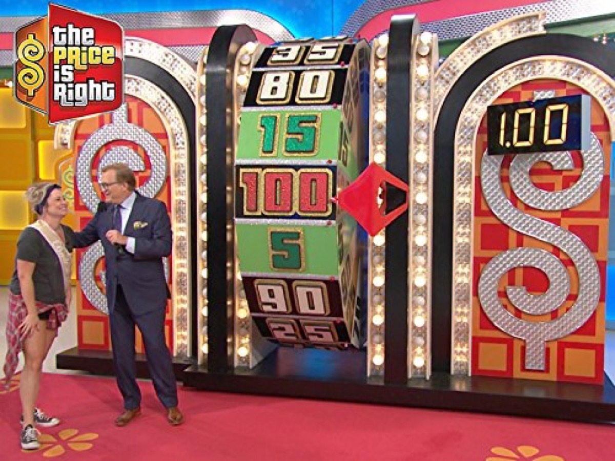 price is right wheel on the tv game show