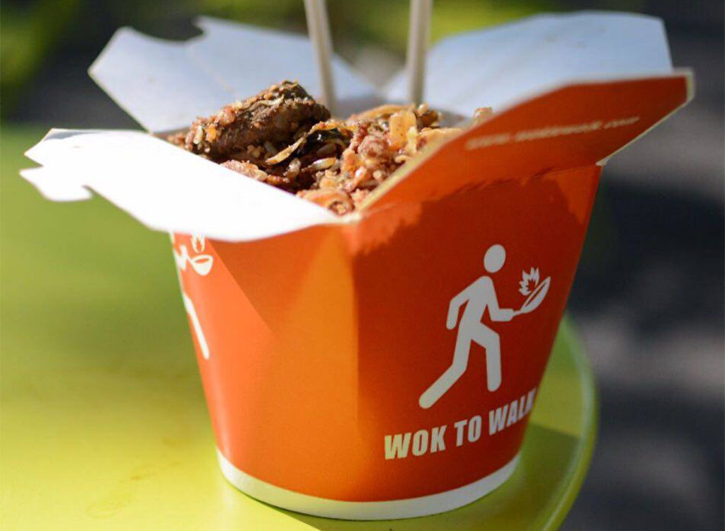 Wok to walk takeout box