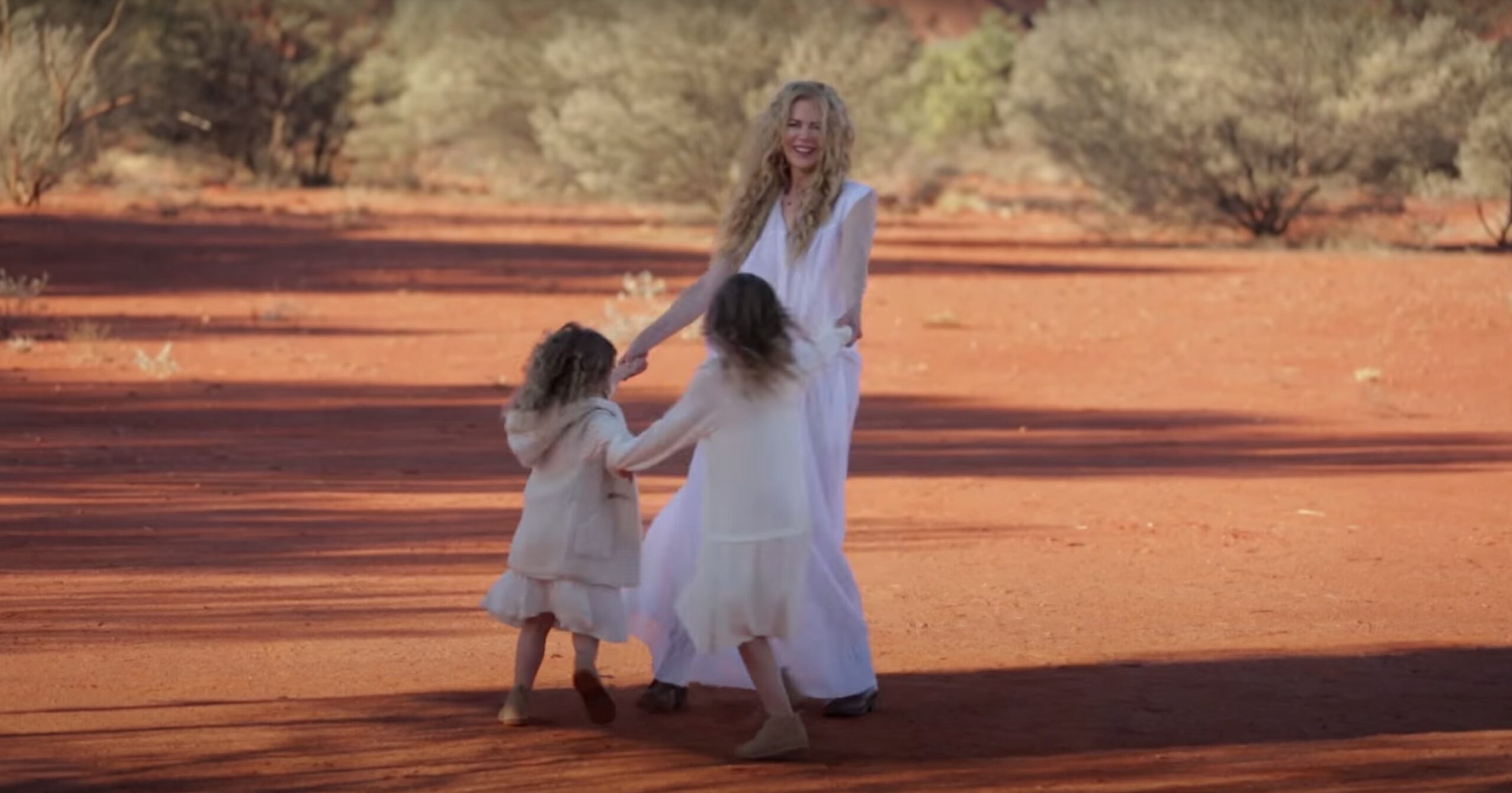 Nicole Kidman and her daughters in a 2015 video for Vogue