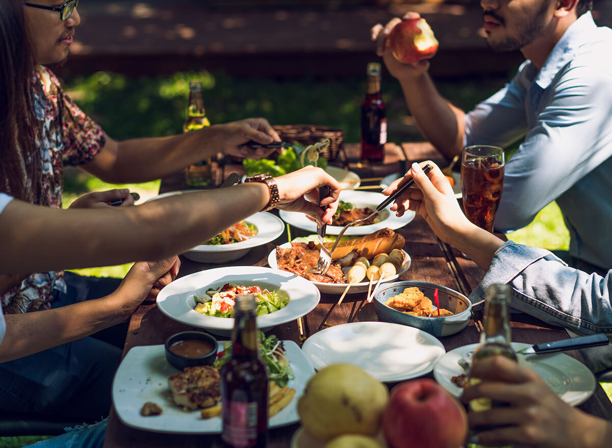 eating outside