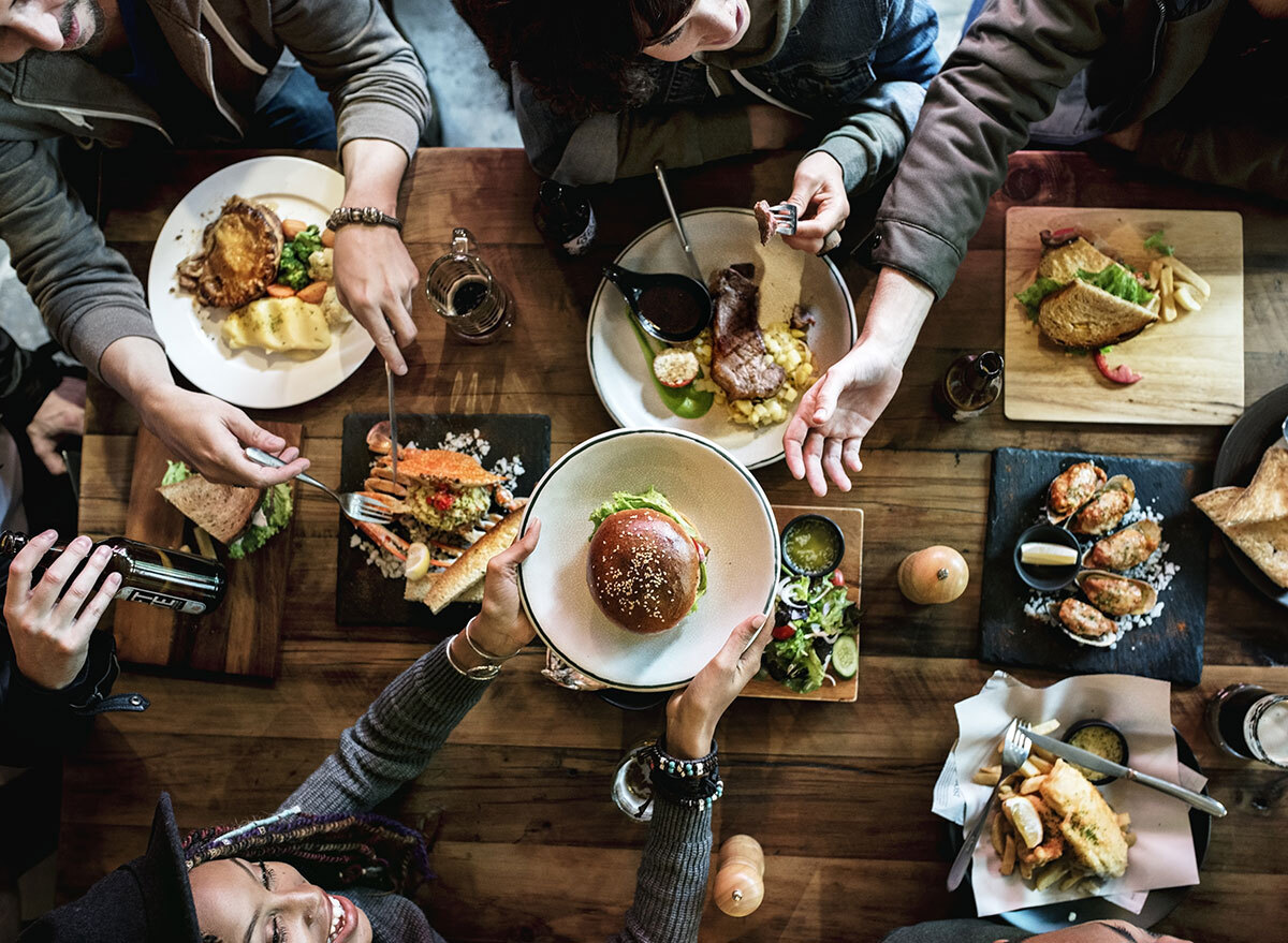 friends eating together