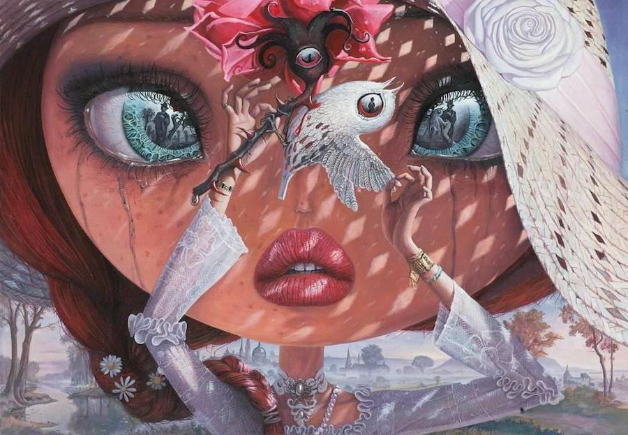 Nightingale And The Rose | Surreal Paintings Of Romanian Artist You’ll Never Forget | Her Beauty