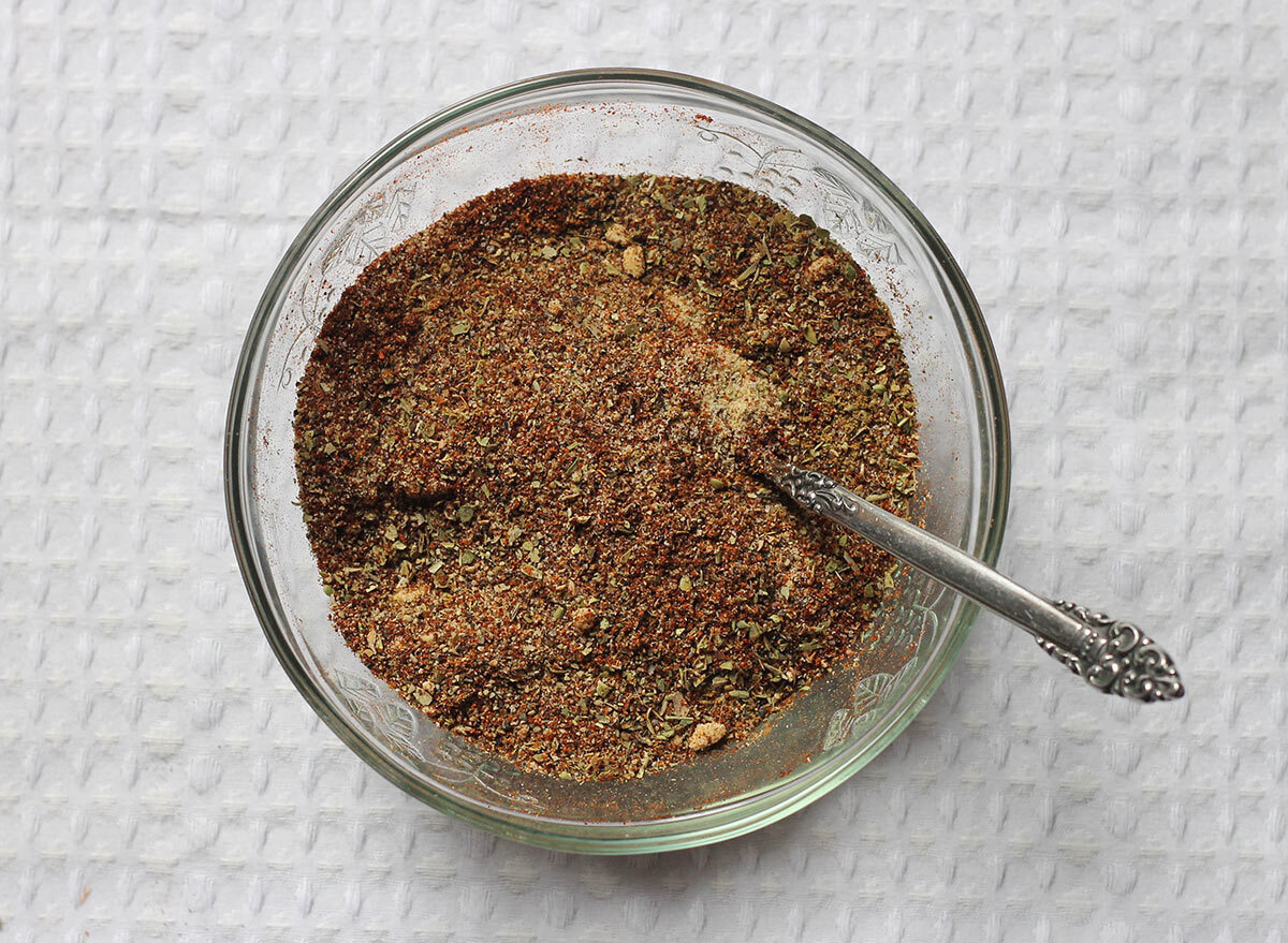 Finished taco seasoning mixed together.