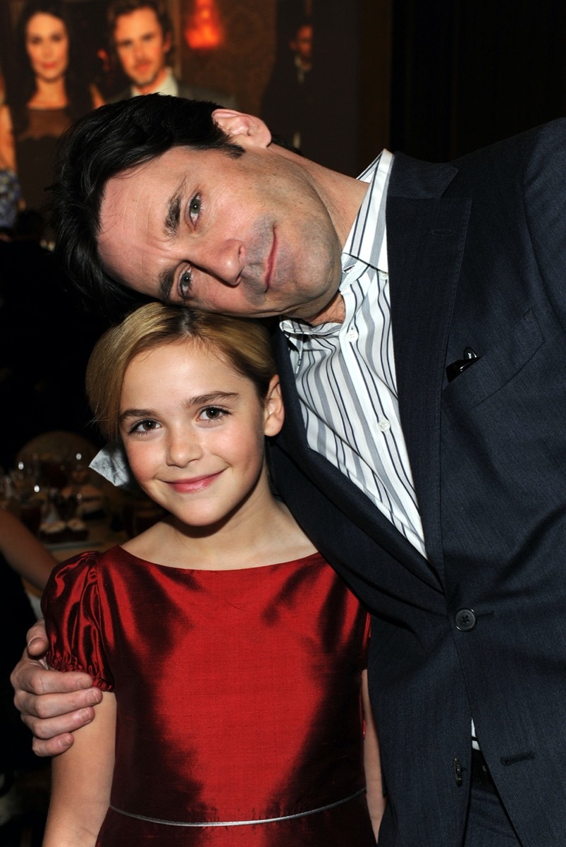 Kiernan Shipka and Jon Hamm in 2011