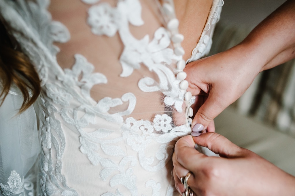 bride getting ready 20 Old-Fashioned Wedding Traditions That Nobody Does Anymore