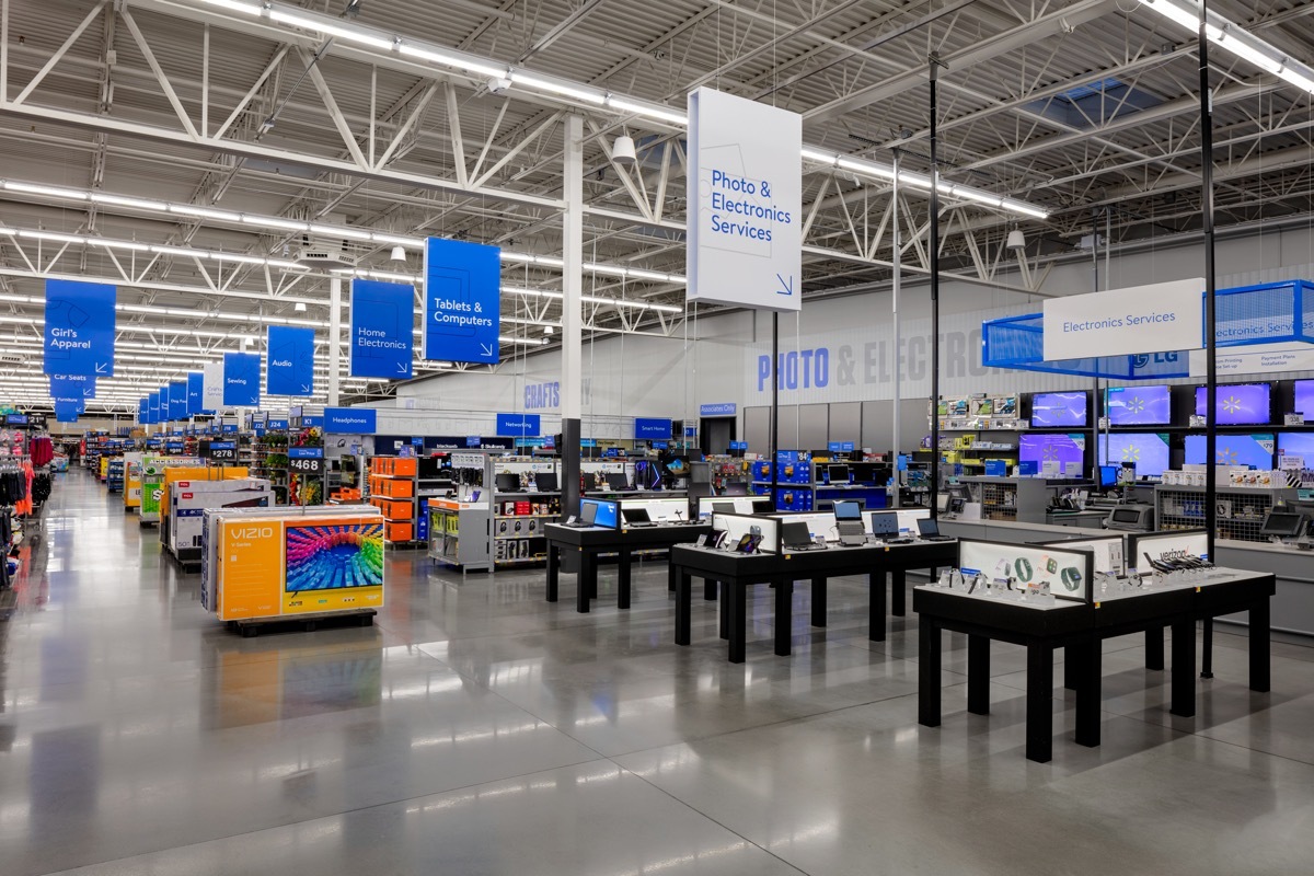 redesigned walmart electronics