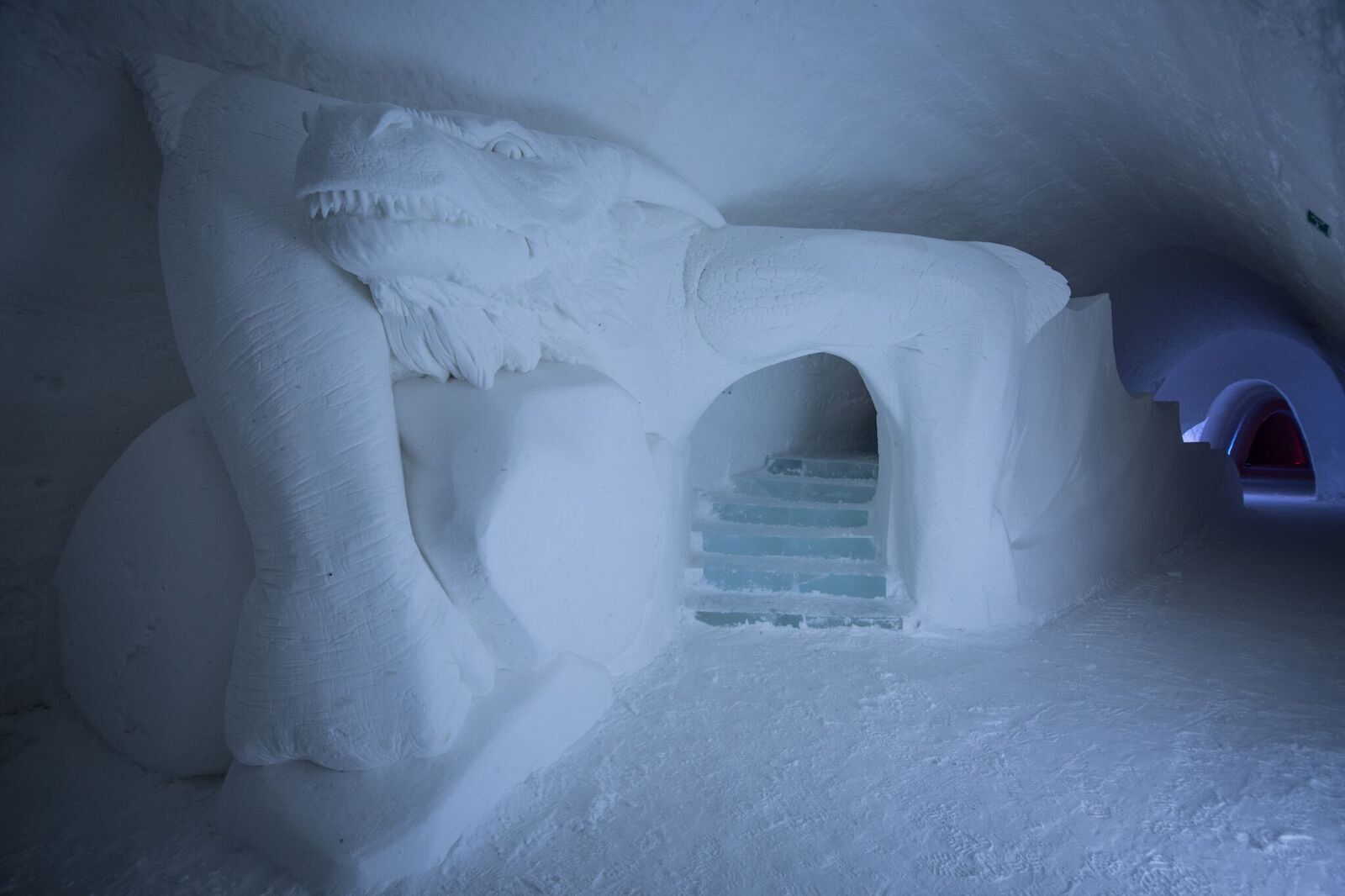 dragon slide in game of thrones hotel in finland