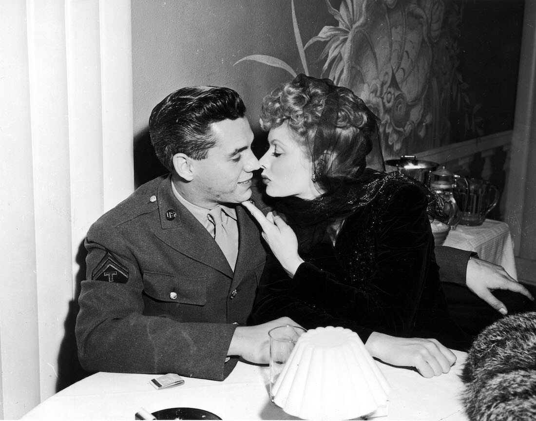 Desi Arnaz and Lucille Ball circa 1944