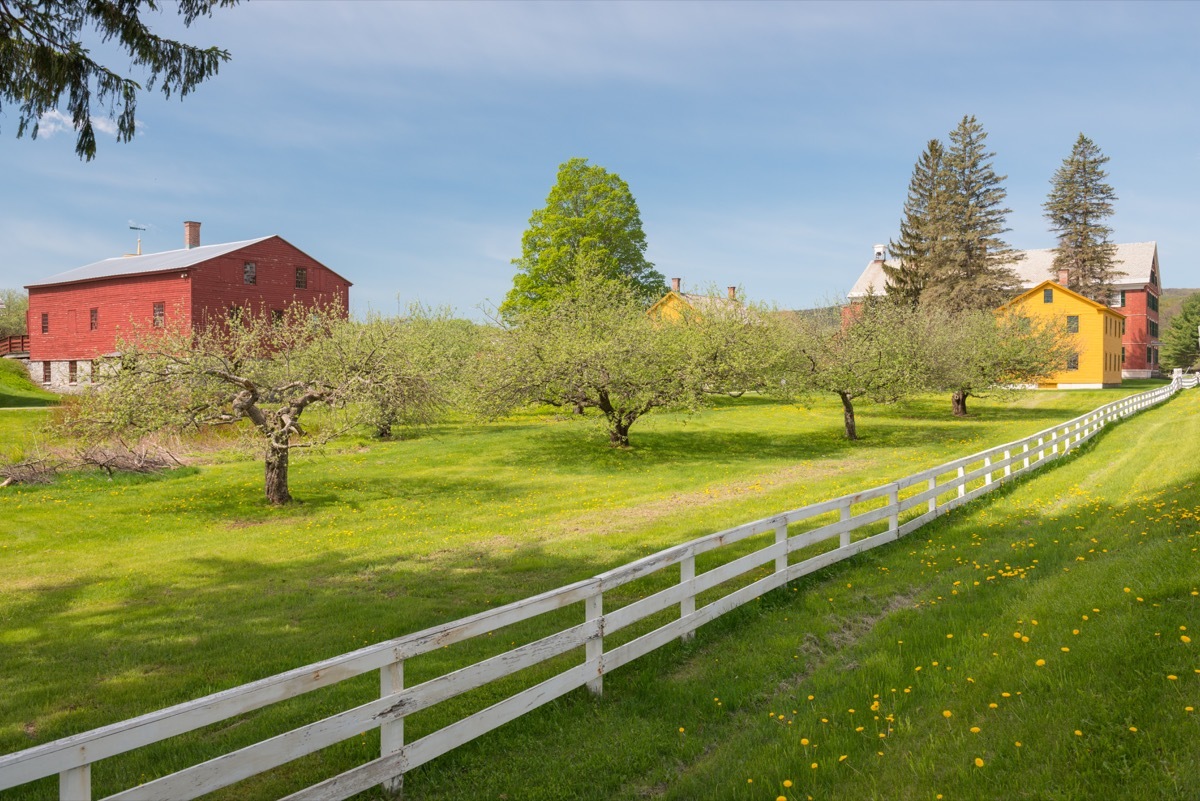 American wooden farms in the North Adams Massachusetts