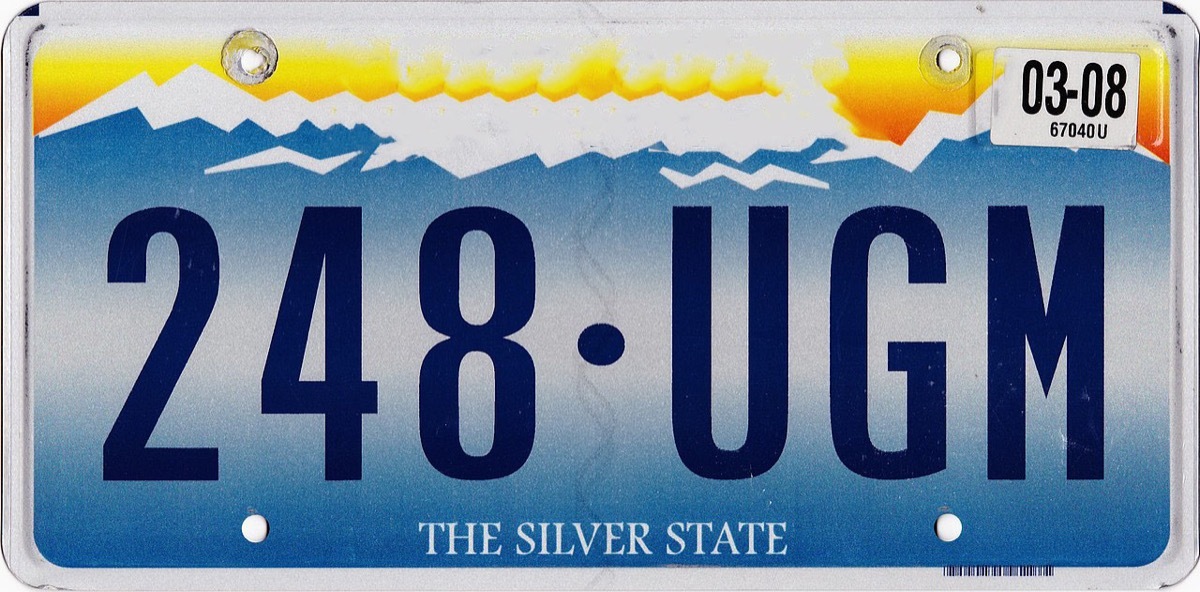 nevada license plate photoshopped