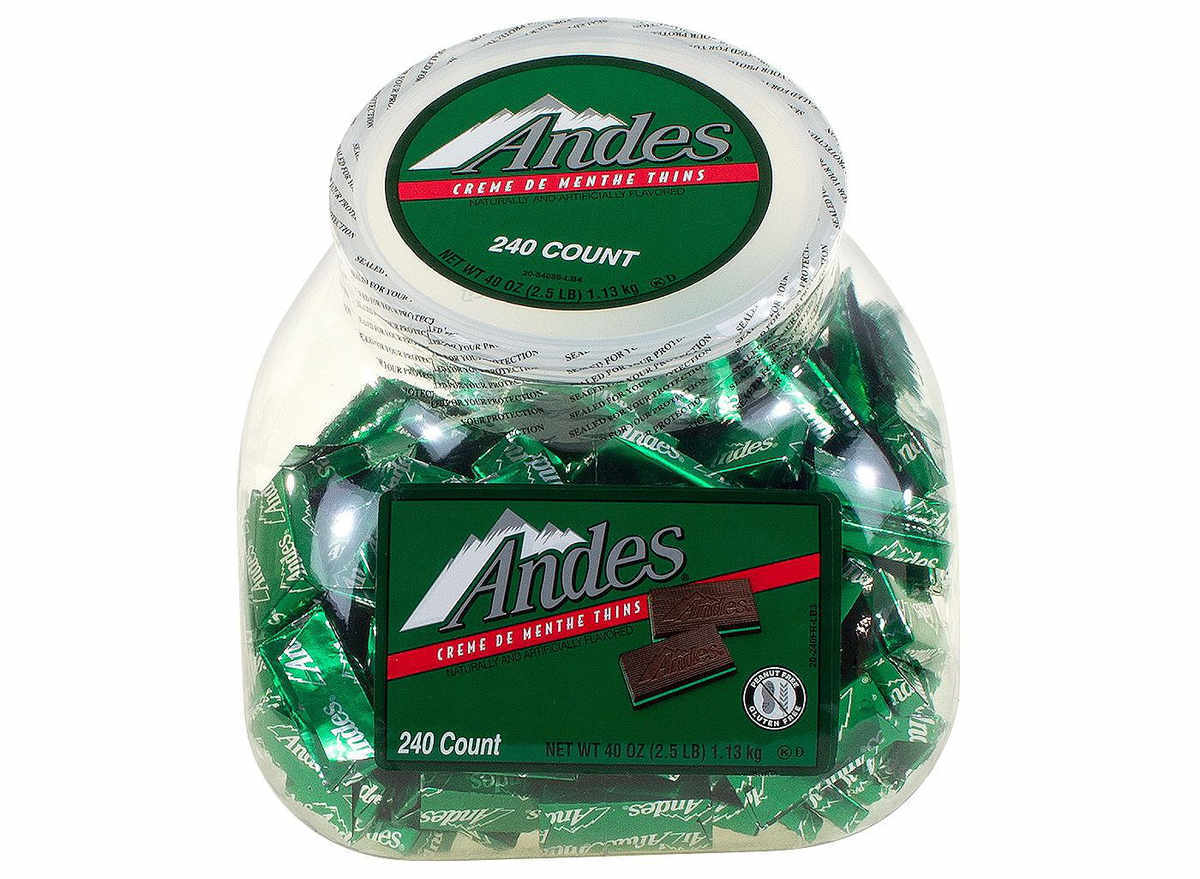 Andes creme de menth candy