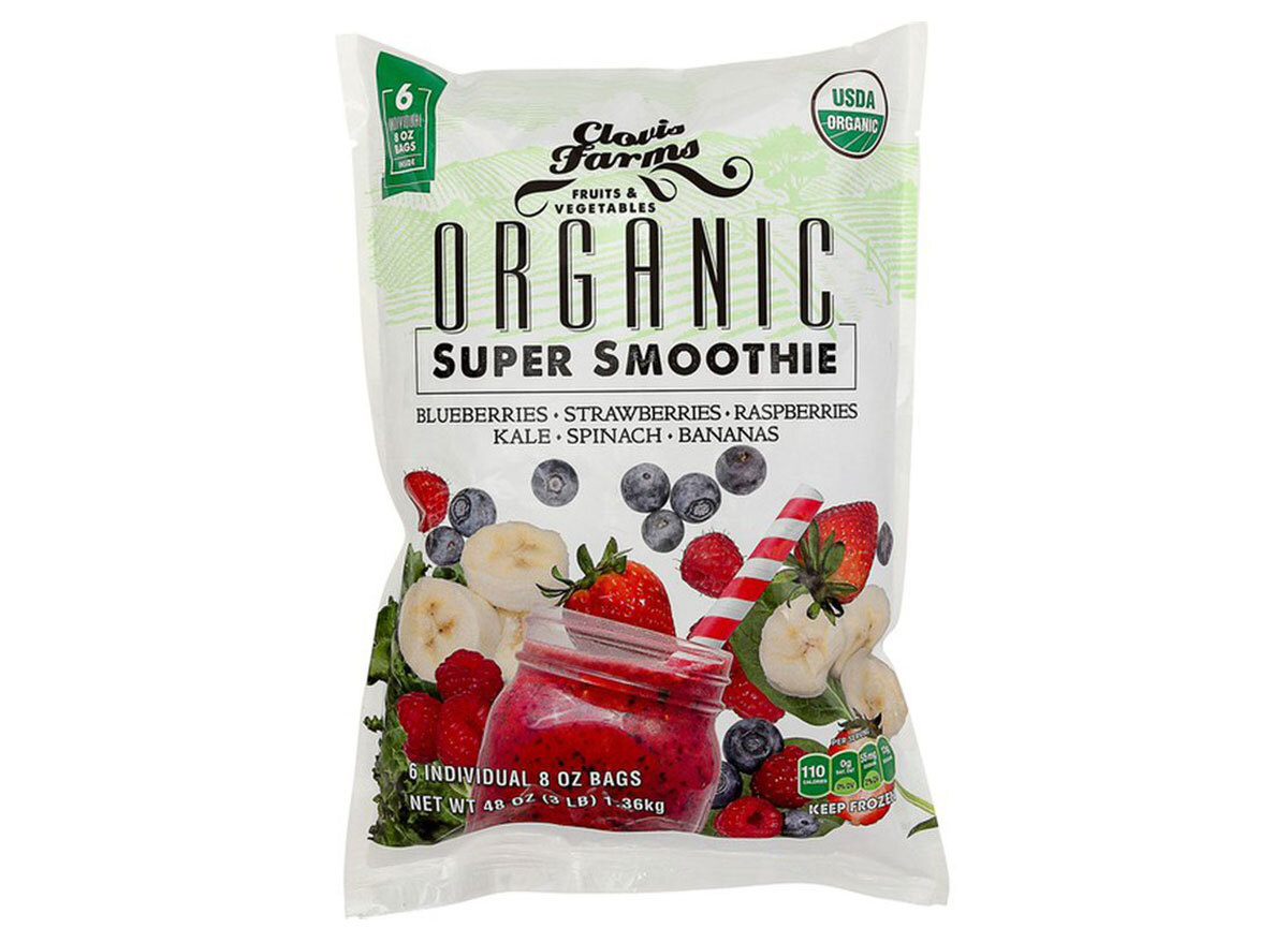 frozen bag of clovis farms smoothie blend