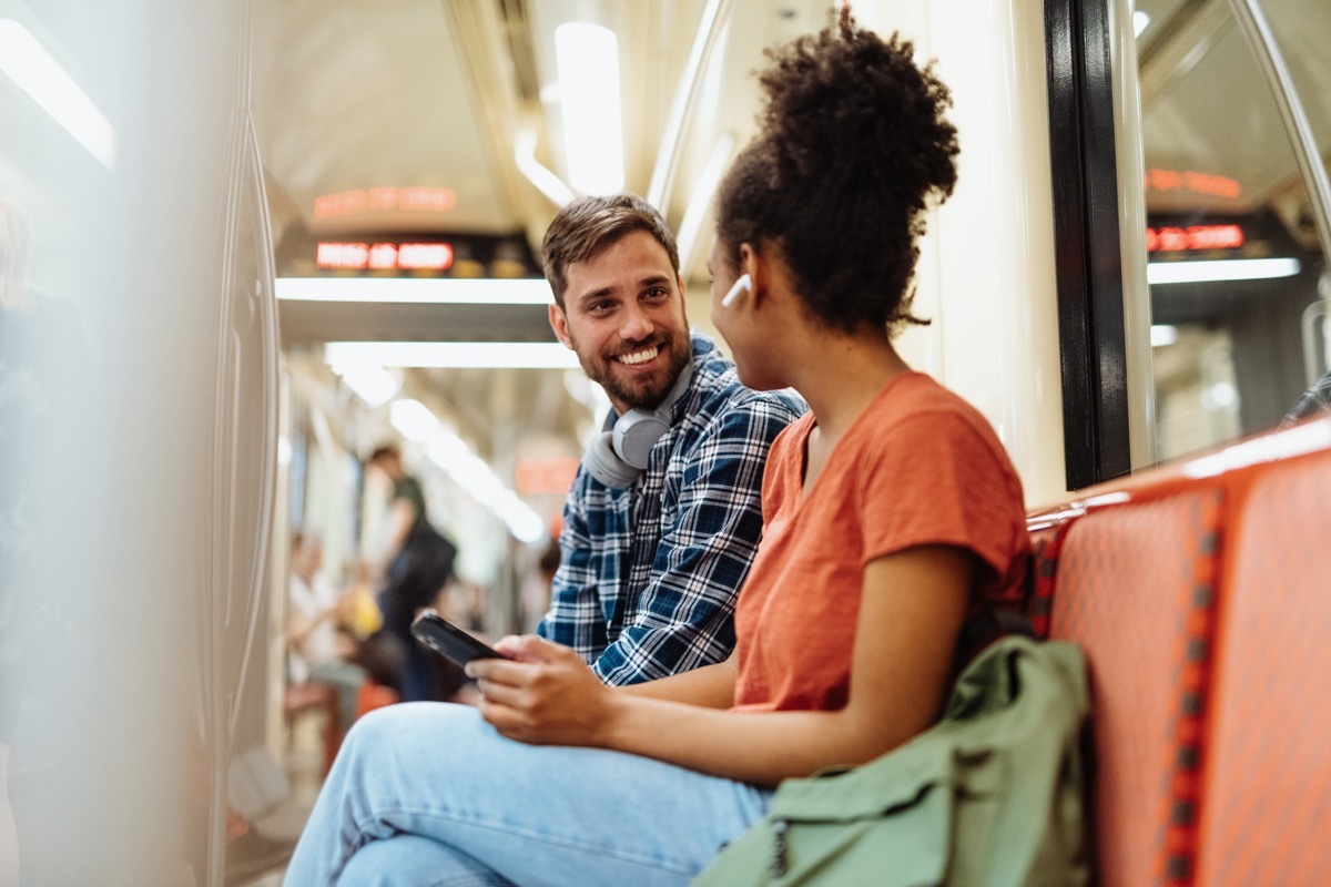 People using public transportation for commuting and transport from one place to another within the city