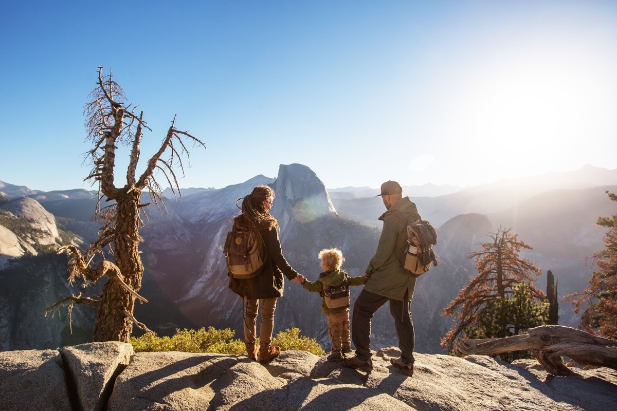 family at yosemite national park