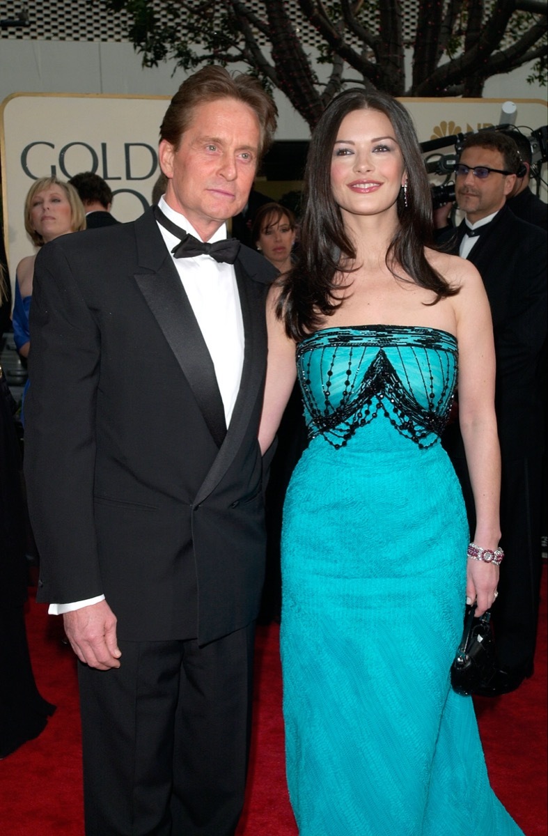 Michael Douglas and Catherine Zeta Jones in 2001