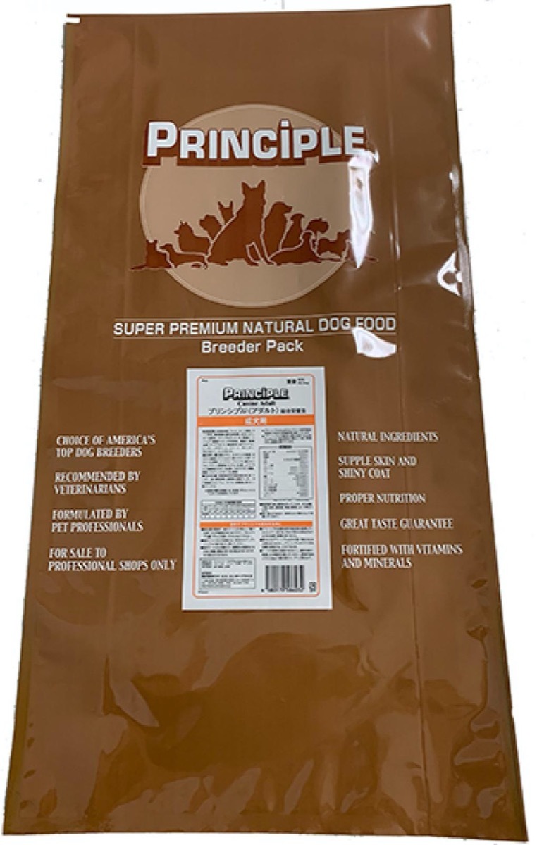 principle dog food bag