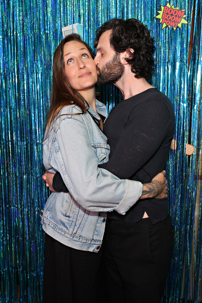 Domino Kirke and Penn Badgley at the launch of 