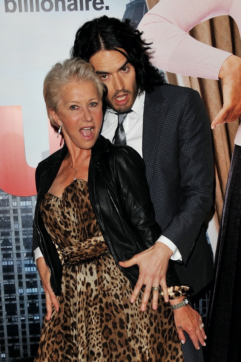 Helen Mirren and Russell Brand