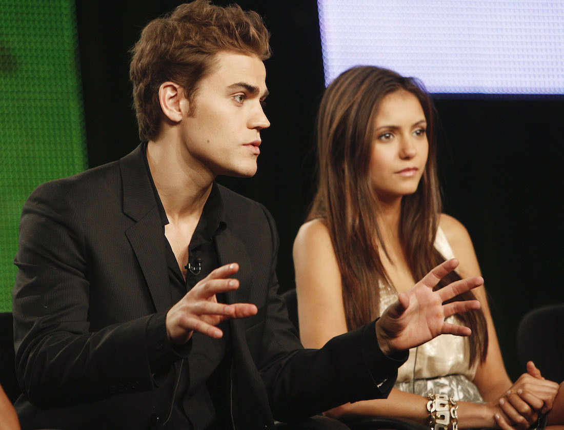 Paul Wesley and Nina Dobrev at the 2009 Summer Television Critics Association Press Tour