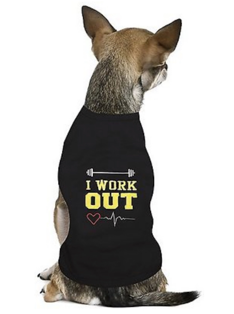 I Work Out Tee adorable dog outfits