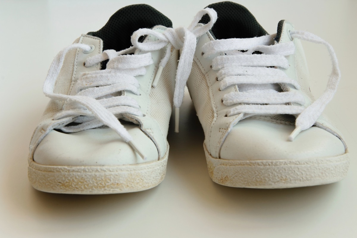 Isolated sneakers on white background