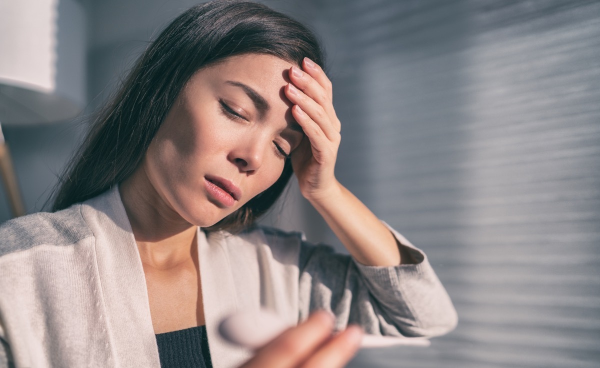 Woman with headache and fever