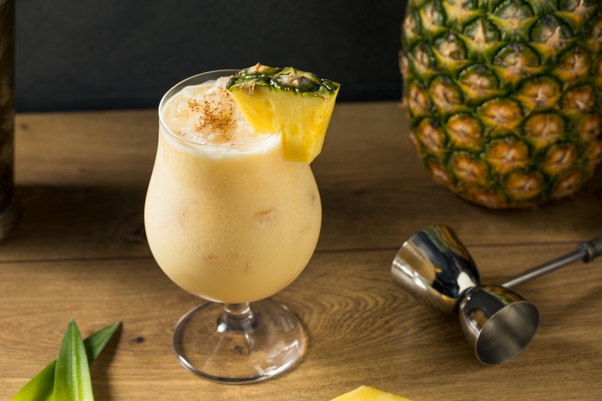 painkiller cocktail with pineapple