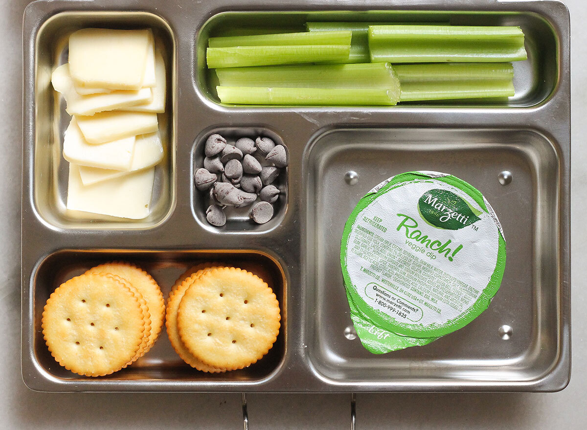 cheese and cracker bento box