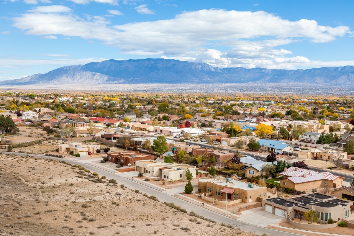 Suburb in Albuquerque, NM