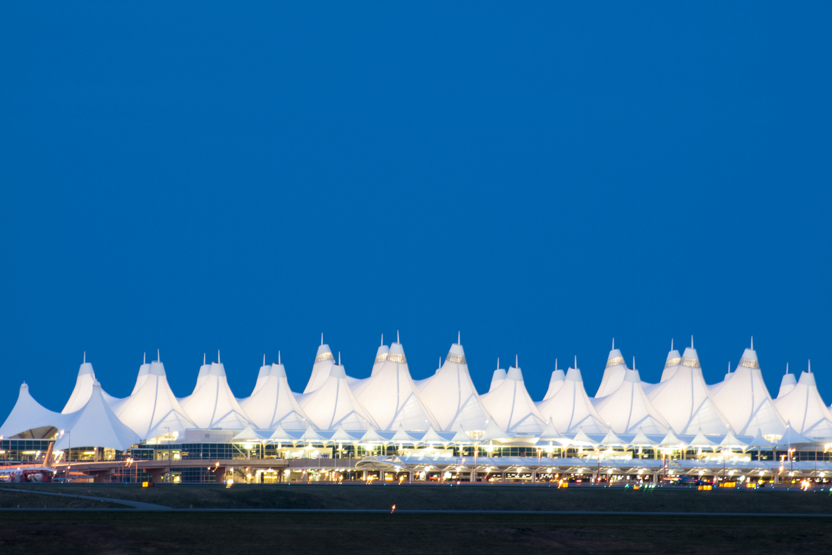 Exterior of Denver International Airport