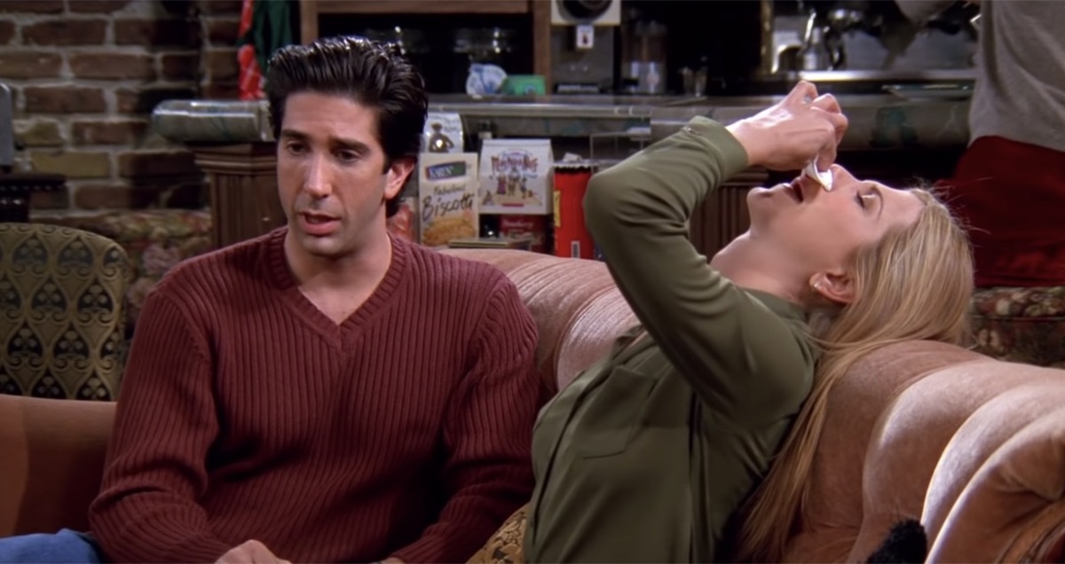 rachel having a nosebleed in friends