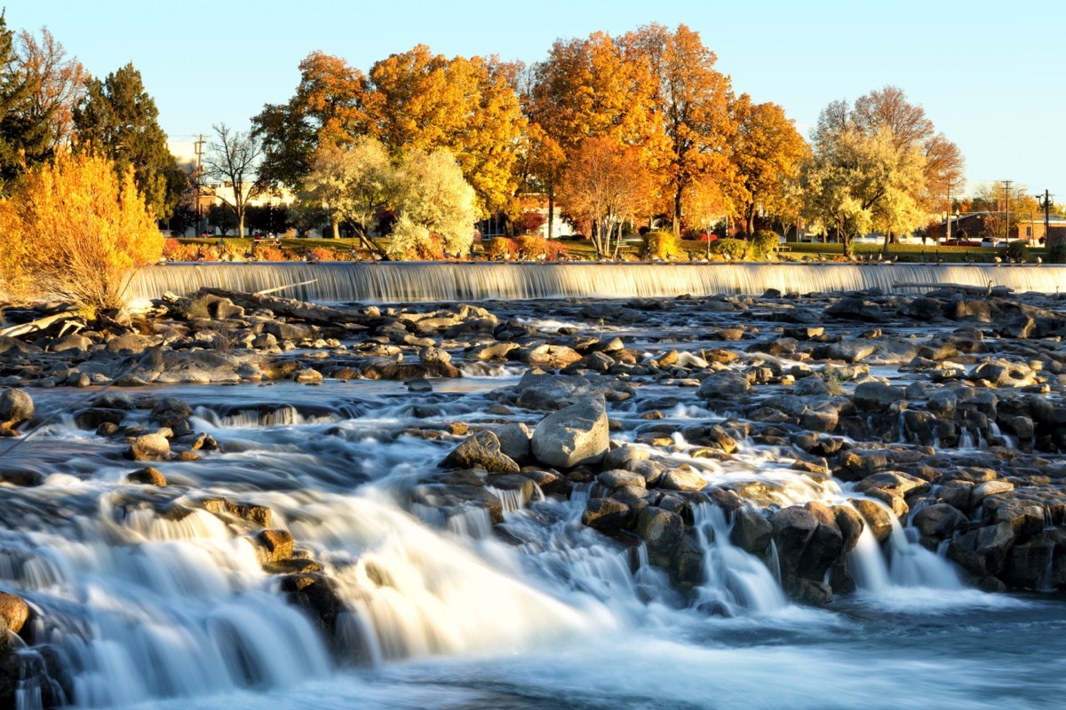 landscape photo of the Idaho Falls, in Idaho