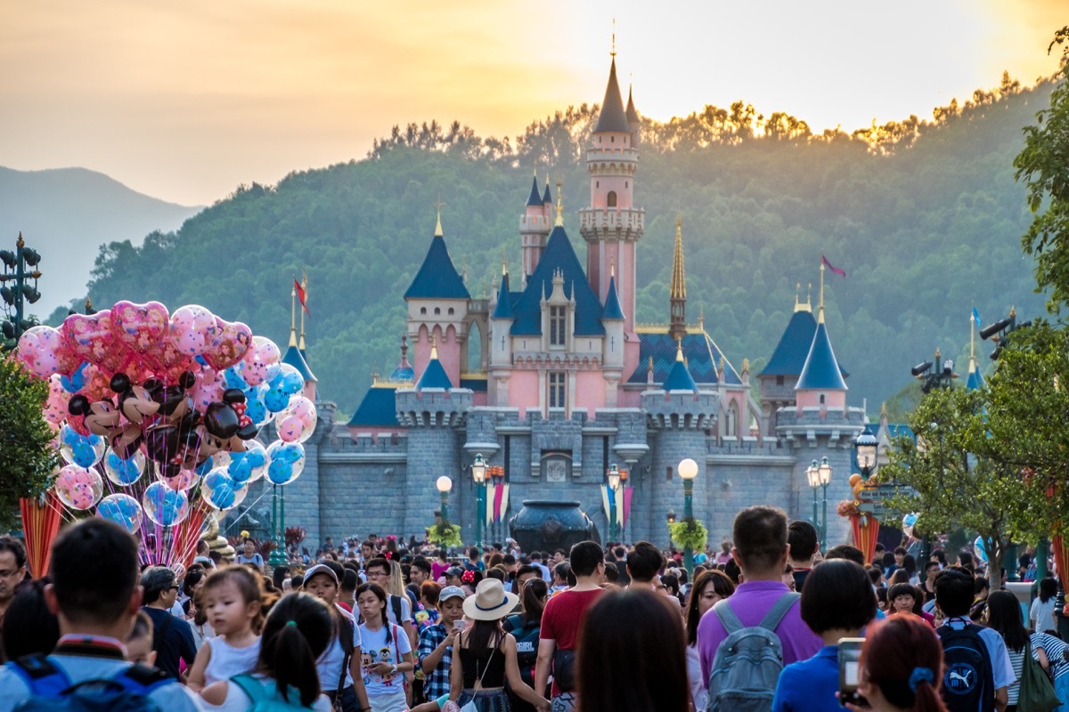 Hong Kong - 20 October 2017: Disneyland Resort in Hong Kong. - Image