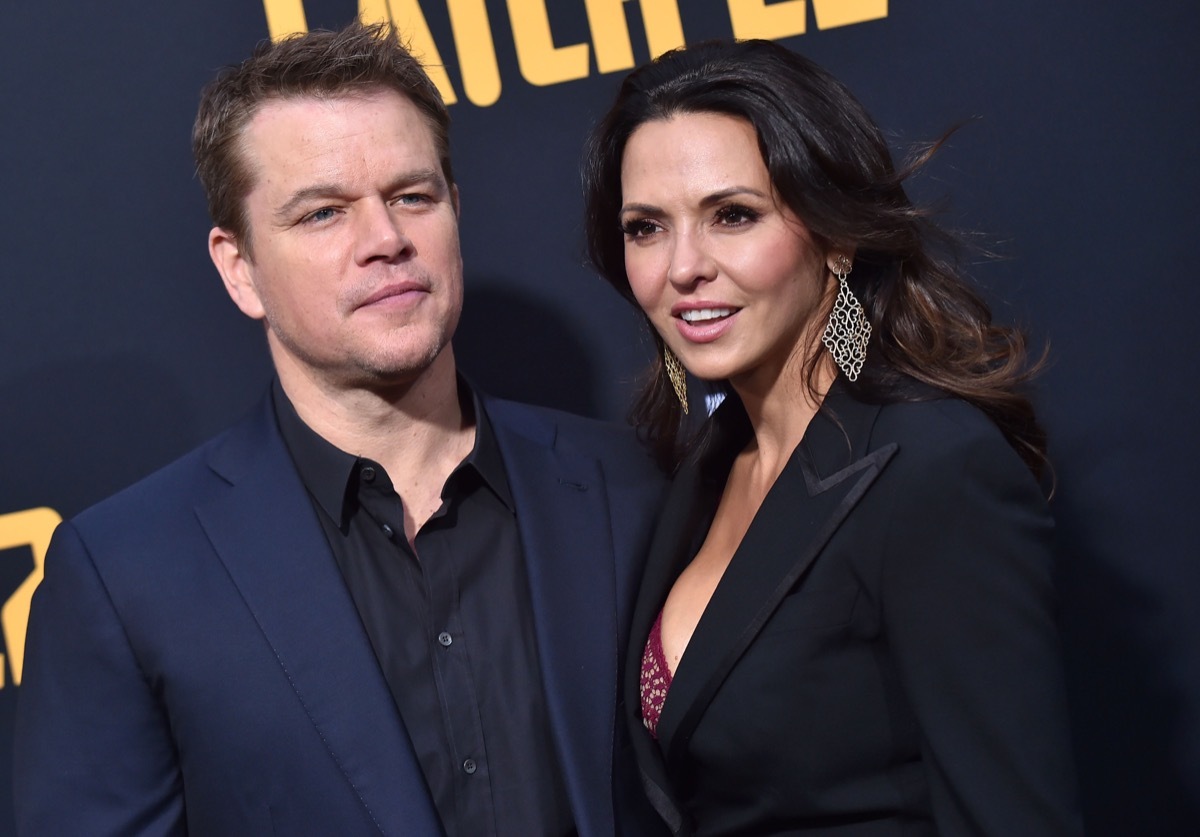 Matt Damon and Luciana Barroso in 2019