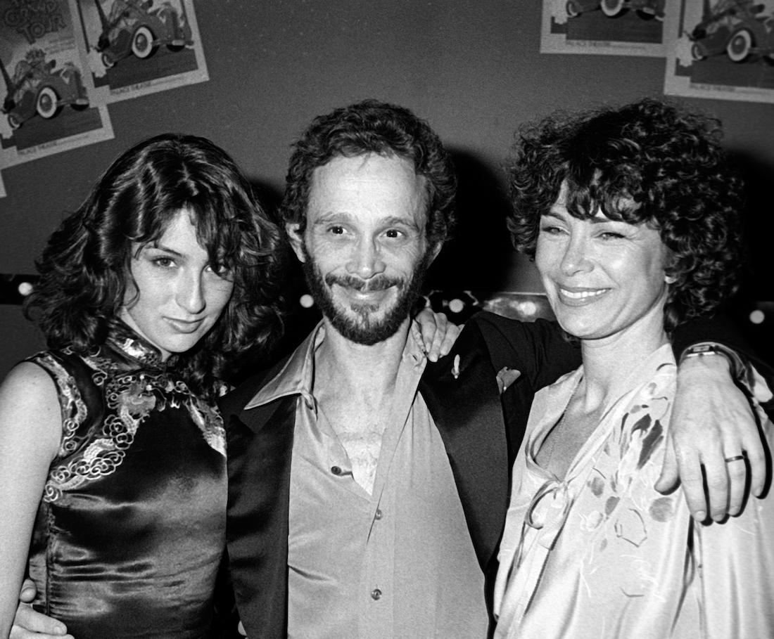 Jennifer Grey, Joel Grey, and Jo Wilder at the premiere party for 