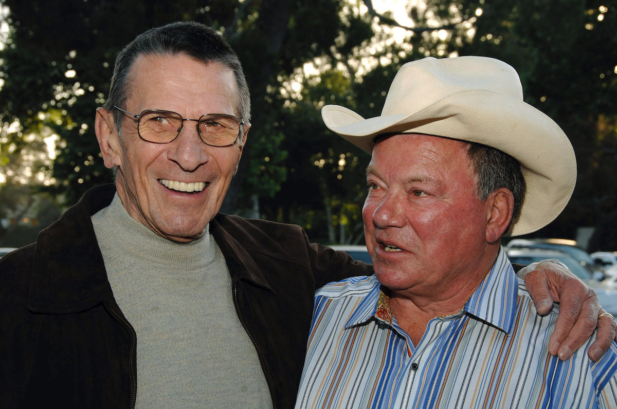 Leonard Nimoy and William Shatner at the Hollywood Charity Horse Show in 2009