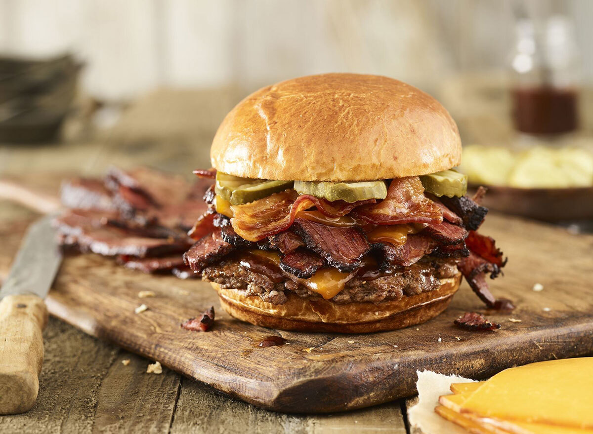 smashburger double smoked bacon brisket burger