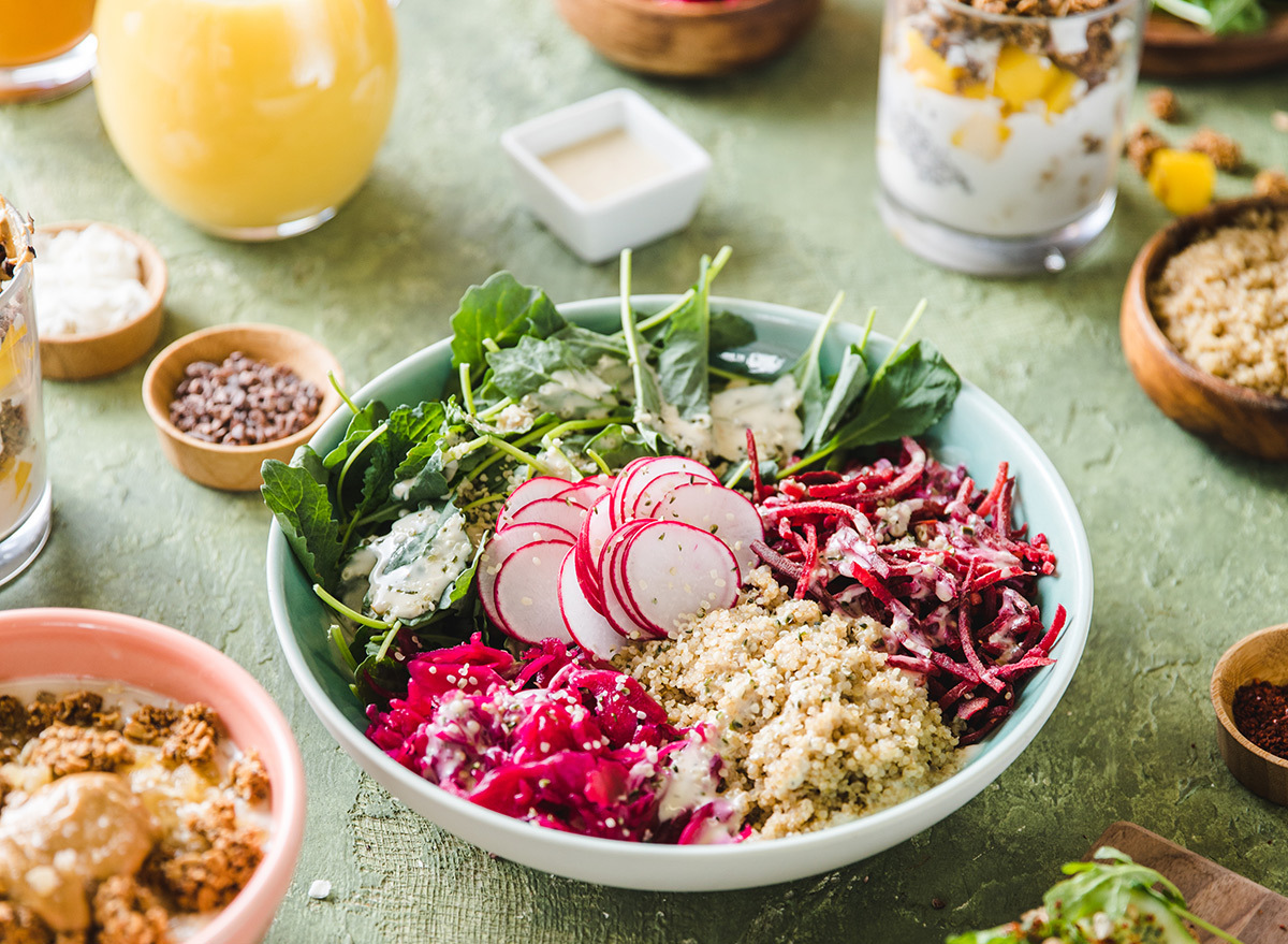 Purple carrot bowl